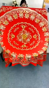 Khăn trải bàn 3D sang trọng không thấm nước chống thấm dầu mỡ dễ lau chùi