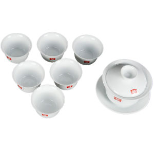 Dàyì Tea Set 150ml Cover Bowl 350ml Glass Public Fair Cup 1 Piece 6 Pieces High Borosilicate Infusion Scented Tea Cups