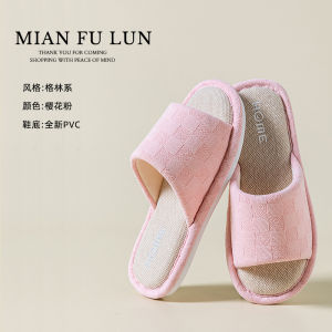 Dép Vải Lanh Mùa Hè 2025 Cho Nam Và Nữ Dép Đi Trong Nhà Chống Trượt Thoáng Khí Đế Mềm Sàn Gỗ Dép Đi Trong Nhà Cho Cặp Đôi