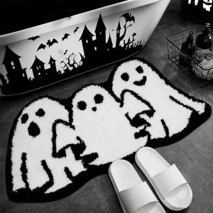 VIKAMA Halloween Plush Carpet Imitation Cashmere Ghost Mat Autumn Home Decoration Carpet