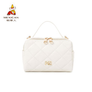 Trendy Fashion Shoulder Crossbody Bag Top Layer Cowhide Handbag Diamond Grid Single Shoulder Korean Style Womens Bag