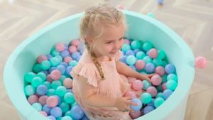 50pcs/Set Soft Plastic Ocean Ball Swimming Pit Pool Game Baby Play Balls (Size: 5.5 cm Color: Multicolor)