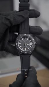 Jam Tangan Pria Alexandre Christie Sport AC 8693 MDRIPBABA Black Dial Black Rubber Strap