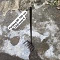 Garukan Sampah panjang/Garuk Got selokan/Alat bersih sampah/Garuk Besi Ulir mata 6/Garukan gagang besi murah/Promo Garuk sampah selokan kerja bakti/perabot rumah. 