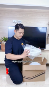 Quạt cây đứng Qcooker Quạt điện 7 cánh có điều khiển từ xa THẾ HỆ MỚIquạt không ồn tiết kiệm điện motor đạn bạc