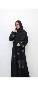 abaya pita coquette/ abaya pita ibu dan anak / abaya pita terbaru