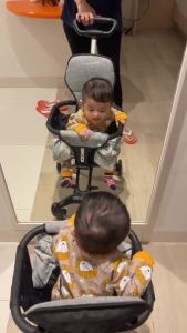 Baby Stroller Roda 4 Lipat Kereta Dorong Bayi 2 Arah Traveling Kereta Dorong Bayi Multifungsi