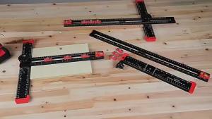 2 in 1 Drilling Positioning Ruler Combination Angle Ruler T-Shaped Ruler Cabinet Installation Woodworking Carpenter Measuring
