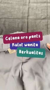 ORO PANTS - Highwaist Loose Pants Celana Kulot Wanita Celana Kulot Bahan Wanita Terbaru Korean Fashion Celana Kantor Terlaris