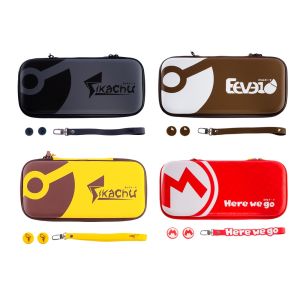 For Nintendo Switch Oled Pokemon LetS Go Pikachu And Eevee Storage Case Swich Game Console Protect Bag