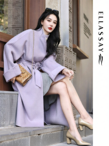 ELLASSAY | Wool French Style Womens Double Face Coat