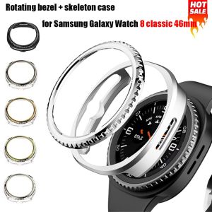 Case for Samsung Galaxy Watch 8 classic 46mm Protector Bezel Ring+Cover Hard PC Bumper Shell Galaxy Watch8 classic protective