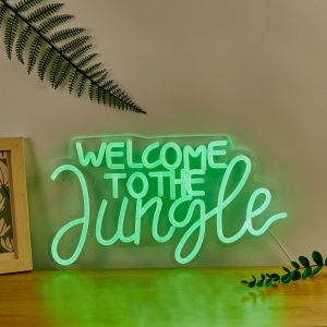 Chi-buy LED Neon New Jungle USB Powered Neon Signs Decor Lamp Signs Birthday Gift Wall Art For Bedroom Room Bar Shop