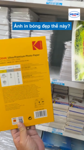 Giấy in ảnh Kodak RC High Glossy A4 270gsm xấp 20 tờ giấy ảnh bóng dày in portfolio ảnh sản phẩm