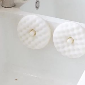 1/2PC 3D Honeycomb Dishwashing Sponge Set Double Sided Suction Cup Sponge Cleaning Brush Detachable Household Cleaning Brush