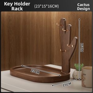 CHUJUN | Small Solid Wood Desktop Storage Organizer Key Glass Watch Display Shelf