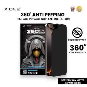 X.One 360° Impact Screen Protector For iPhone 17/16/15/14/13 Pro Max - Privacy Matte