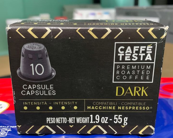 Nespresso Capsuls Caffe Testa Premium Roasted Coffee Dark 10capsules/pack 🇮🇹