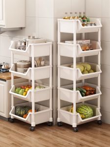 youqin | Multi-functional Floor-standing Kitchen Storage Rack