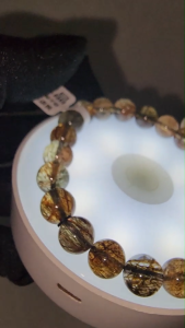 (SG Seller Ready Stocks) Premium Grade Black Gold Super Seven Quartz Bracelet 9mm+ (with Certification)