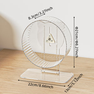 Hamster Transparent Running Wheel Toy For Hamster Quiet Running Exercise Toy Easy To Disassemble And Clean Pets Accessories
