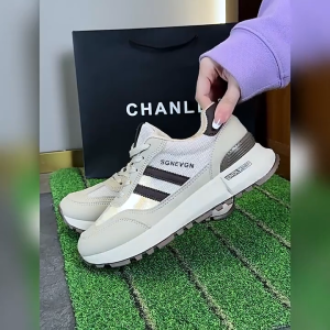 ระบายอากาศได้รองเท้าผ้าใบผู้หญิงแฟชั่น รองเท้าวิ่งผูกเชือก รองเท้าผ้าใบพื้นนิ่มลำลอง มีไซส์ 36-44 รองเท้าไซส์ใหญ่ น้ำหนักเบาใส่สบาย