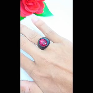 CINCIN TITANIUM PRIA BATU AKIK MOTIF KEREN ANTI KARAT ANTI LUNTUR STANLESS STEEL
