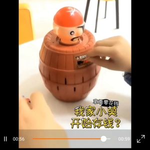 [MSIA SHIP] NOVELTY Kids Tricky Pirate Barrel Fun Game Classic Toys Mainan Seronok Klasik Tong Lanun Kanak Comel Children Birthday Christmas Kindergarten School Celebration Goodies Party Doorgift Supply Present Gift Parti Tadika Taska Budak 小孩 生日 经典玩具