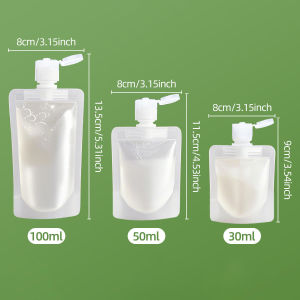 5PCS Disposable Portable Travel Refill Bottles Leak Proof Containers for Shampoo Lotion Cosmetics Body Wash Toiletries