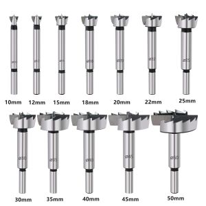 5PCS Forstner Drill Bit Set 15/20/25/30/35mm HCS Multi-Tooth Woodworking Tools with Round Shank Hole Saw Cutter Hinge Boring Bit Kit for Solid Wood MDF Particleboard