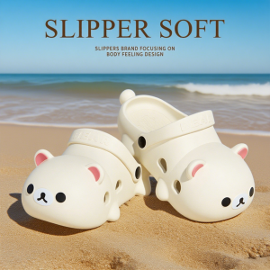 Giày Đi Biển Đế Dày Đế EVA Hoạt Hình Cho Nữ Mùa Hè 2025 Giày Lười Đế EVA Đế PVC Chống Trượt Cho Cặp Đôi Đi Biển