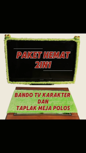 Paket Hemat 2in1 Sarung Tv 32" & Taplak Meja Kotak Polos