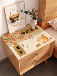 New Chinese Style Bedside Table Protection Pad Waterproof Oil-resistant Non-washable Tablecloth Washing Machine Dust-proof Table Mat Cover Cloth