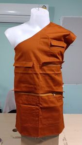 เสื้อ ผ้าพระ อังสะ พระ 7 กระเป๋า ผ้าซัลฟลอไรท์ อังษะ พระ เณร เสื้อพระ สังฆภัณฑ์ (ร้าน เพื่อนบุญ)