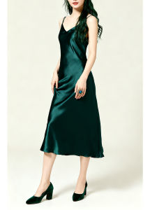 XMO | Pastel Colored Acetate V-Neck Camisole Dress Slim Fit Innerwear Summer