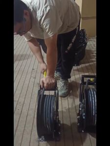 Hose Reel High Pressure Jet Washer Automatic panjang 15 Meter Hose Cocok untuk mencuci mobil menyiram rumput dan penggunaan air industri yur