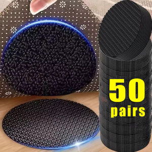 50/20 Pairs Double-sided Fixed Strong Self-adhesive Velcro / Bed Sheet Sofa Mat Carpet Fastener Grippers / Anti-slip Stickers