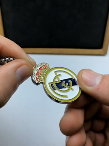 Real Madrid Liverpool Arsenal Inter Milan Manchester City Barcelona Chelsea team emblem football necklace AC Milan fan gift