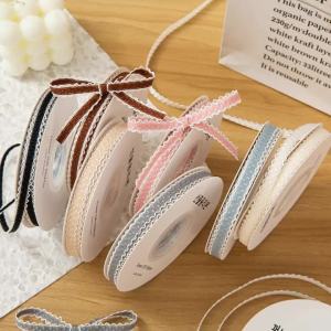 20Yards 9mm Wavy Lace Ribbon Decorative Ribbon Suitable For Gift Wrapping Wedding Decorations Bouquet Wrapping And DIY Projects