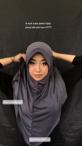 Hijab Bergo Instan Pet  Bahan Jersey Ukuran  L Premium /Hijab Bergo Sport Sat Set/Kerudung Olahraga/Bergo Sport Premium Terbaru Viral