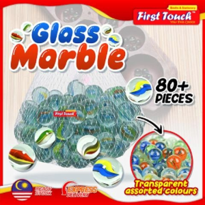Glass Marble Guli Kaca Guli Congkak 玻璃弹珠 Around 16mm 80pcs Mainan Congkak Traditional