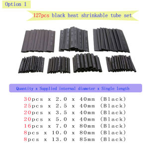 Heat-shrink Tubing Thermoresistant Tube Heat Shrink Wrapping Kit Polyolefin Shrinking Assorted Heat Shrink Tubing Wire Cable