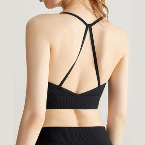 Beauty Back Halterneck Sports Intimates Summer One-Piece Bubble Wrap Workout Bra Running Pilates Yoga Jacket Bra