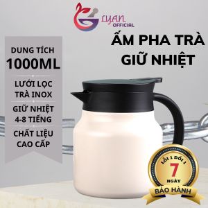 Ấm Pha Trà Giữ Nhiệt Chất Liệu inox 316 Có Lọc Trà Dung Tích 1000 ml
