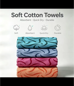 Soft and absorbent towels Perfect size for face and hand use Dries quickly beautiful design adds a touch of elegance excellent choice for kitchen and bathroom easy to clean and maintain ideal for daily use versatile towels for various purpose