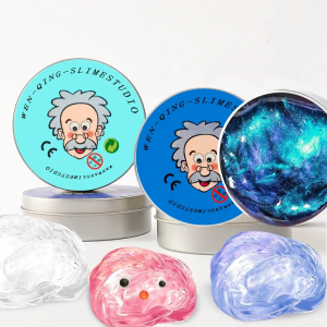 Reusable Putty Liquid Crystal Bouncy Slime Toy Set Kid Safe Mud Stress Relief Toys Color Clay  Handmade DIY Handgum Playdough