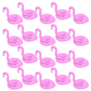 20 Pcs Flamingos Cup Holder for Beverage Cans Cups Floating Coaster for Pool Parties Flamingo Theme Parties