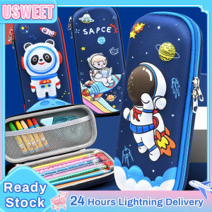 3D Cloth Stationery Boys And Girls Cartoon Spaceman Unicorn Cute Storage Pen Bag Pen Box Stationery Pouch School Supplies Pencil Case Creative 3D High Capacity Pencil Case