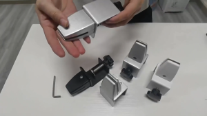 Adjustable Office Desk Divider Clamp Aluminum Alloy No Punch Office Privacy Panel Baffle Holder