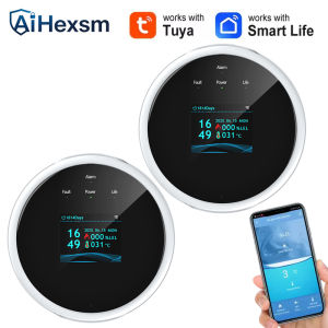 Type-c Tuya Wifi Gas Leak Detector Combustible Gas Alarm Color Screen Display Temperature Smart Life APP Kitchen Villa Warehouse